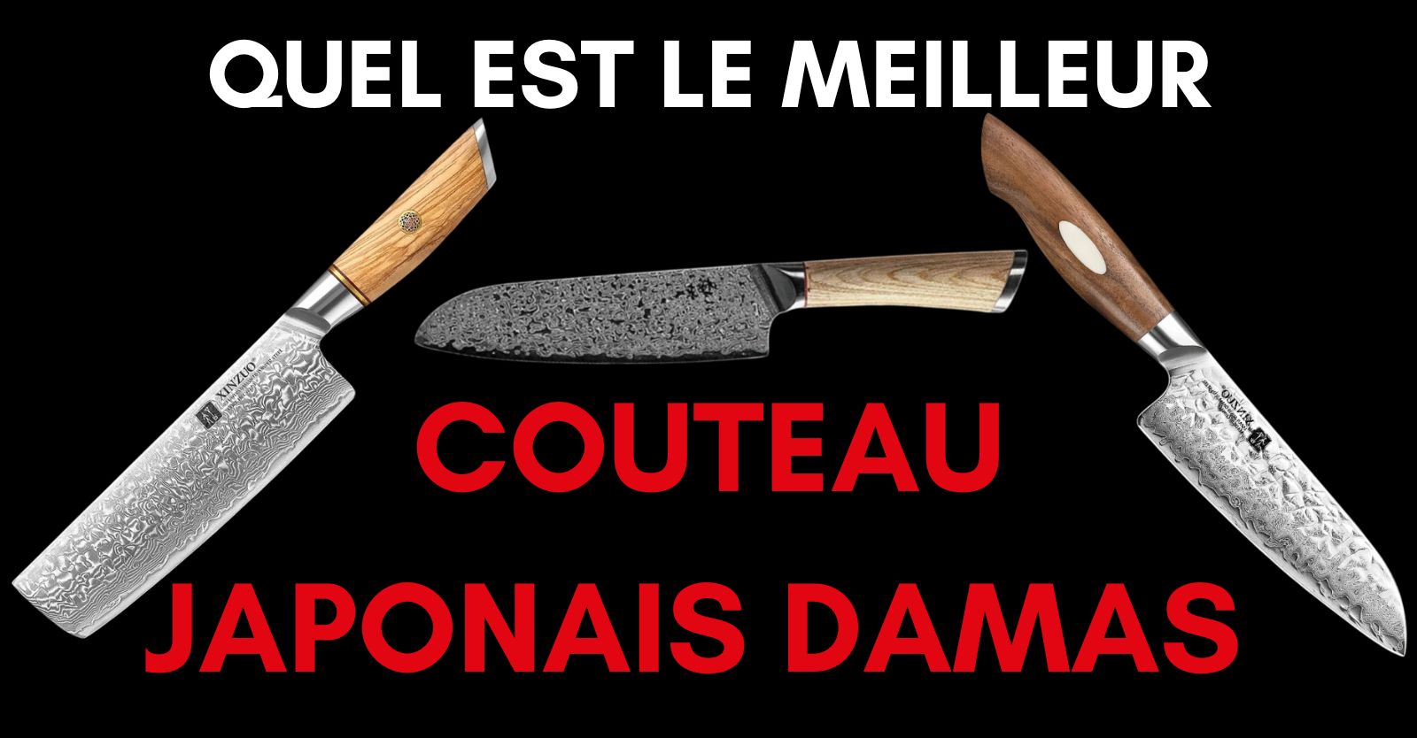 Quel est le meilleur couteau japonais Damas ? Image