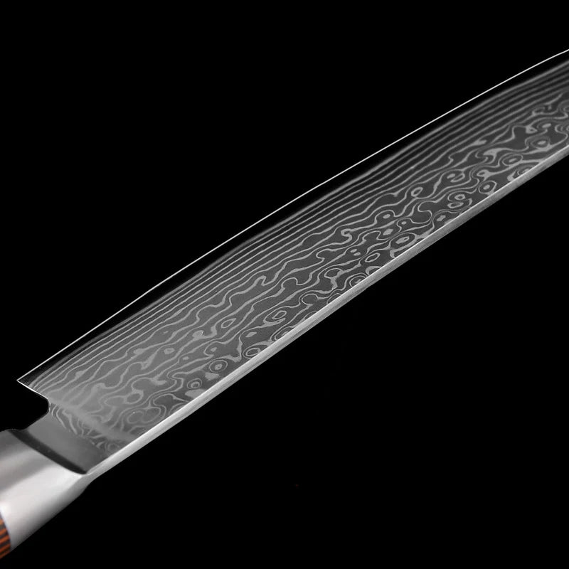 Couteau de Cuisine Forgé Damas Dos de la Lame