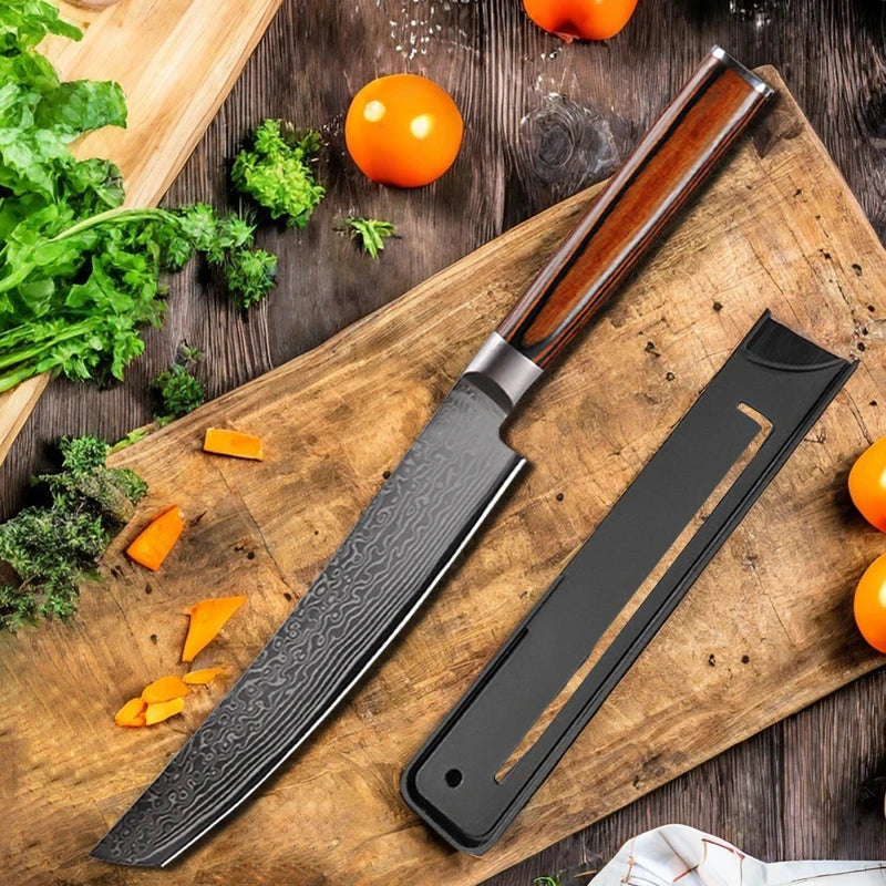 Couteau de Cuisine Forgé Damas Présentation