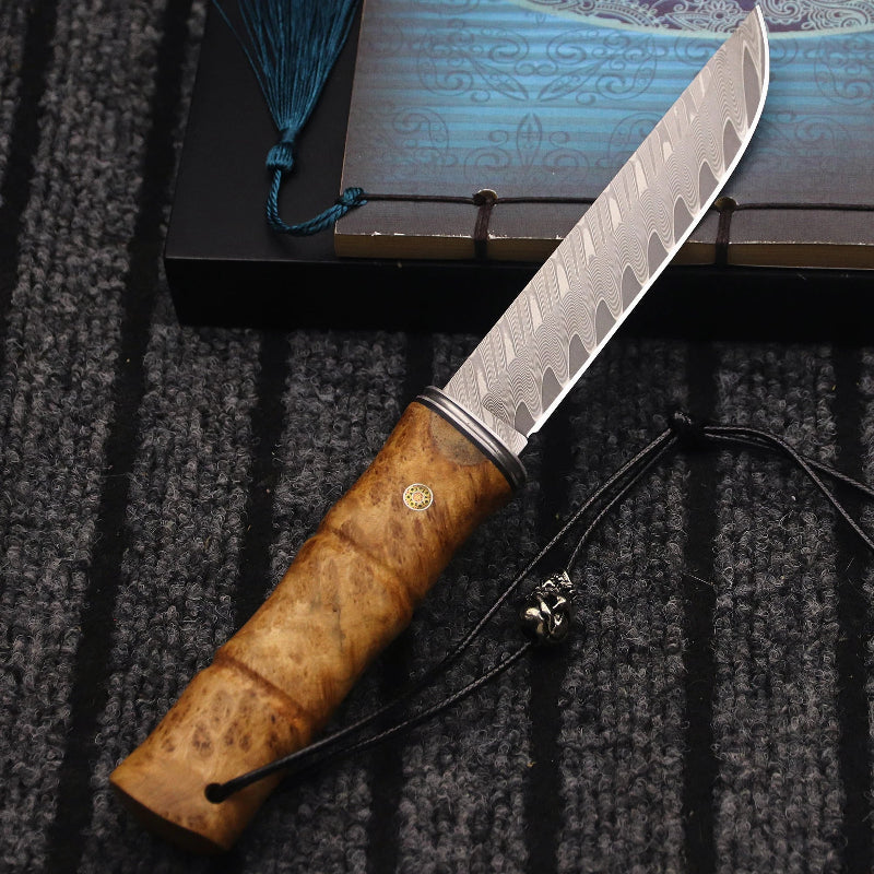 Couteau de Chasse Japonais Damas Droite